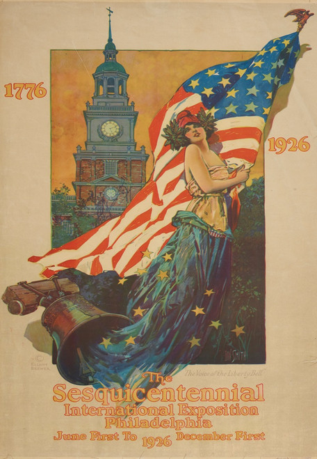 Sesquicentennial International Exposition  Poster Print by Dan Smith