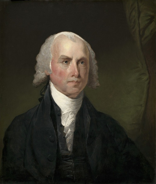 James Madison  Poster Print by Gilbert Stuart