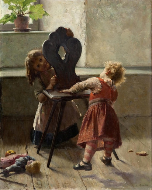 Peek A Boo  Poster Print by Georgios Jakobides