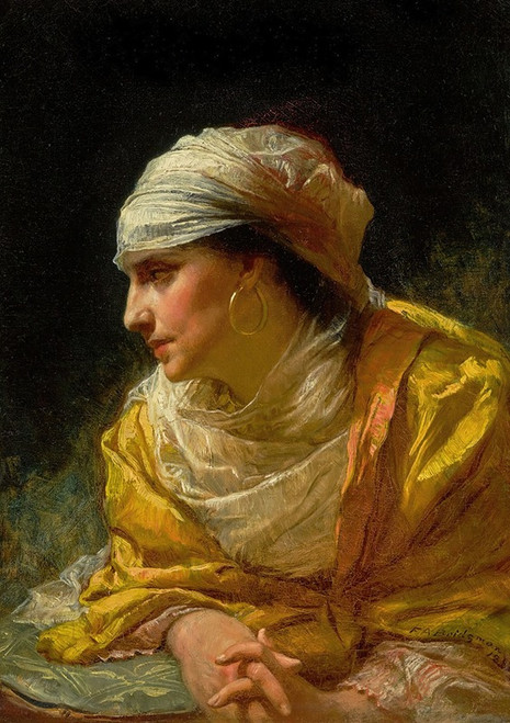The Glance  Poster Print by Frederick Arthur Bridgman