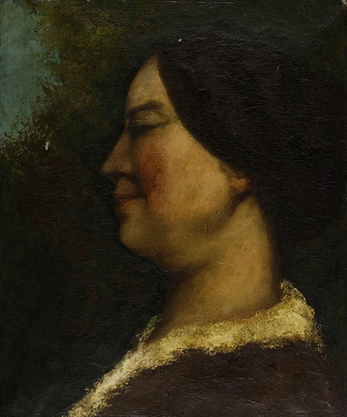 Portrait de femme  Poster Print by Gustave Courbet