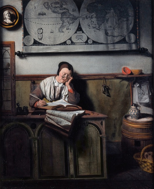 The Account Keeper  Poster Print by Nicolaes Maes