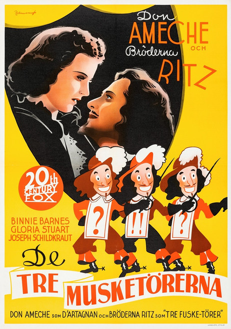 The Three Musketeers  Poster Print by Eric Rohman
