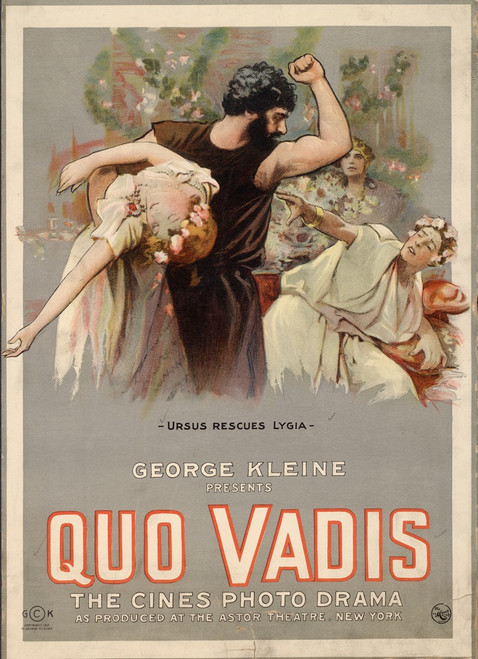Quo Vadis Ursus rescues Lygia.  Poster Print by H.C. Miner Litho. Co.
