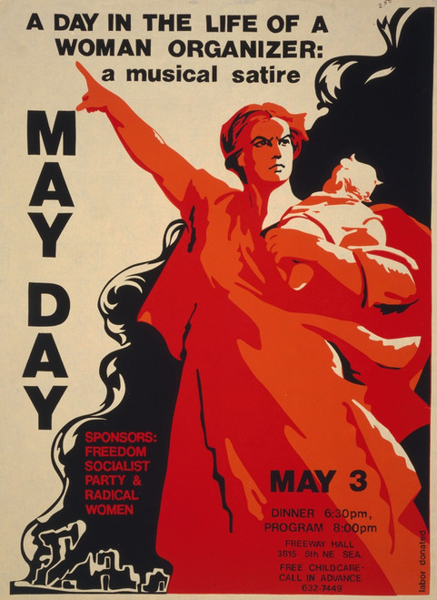 May Day A day in the life of a woman organizer; a musical satire. Poster Print by Anonymous