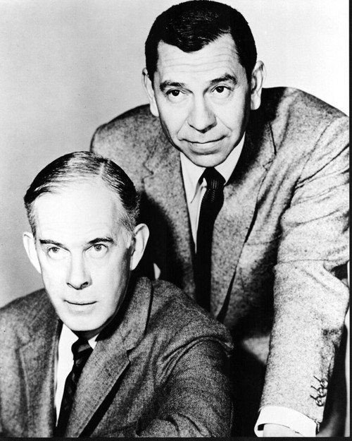 Harry Morgan, And Jack Webb In Dragnet 1967 Black And White Photo Print