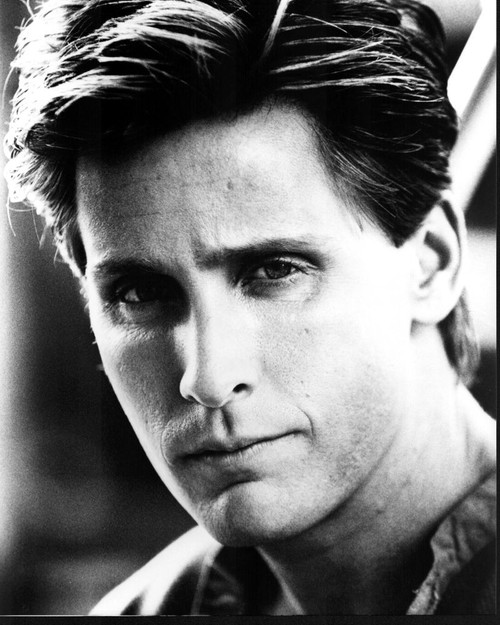 Emilio Estevez Headshot Black And White Photo Print
