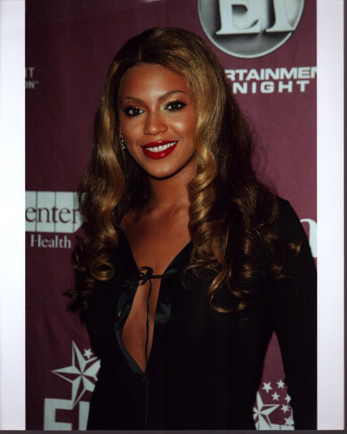 Beyonce In Tied Black Top Photo Print