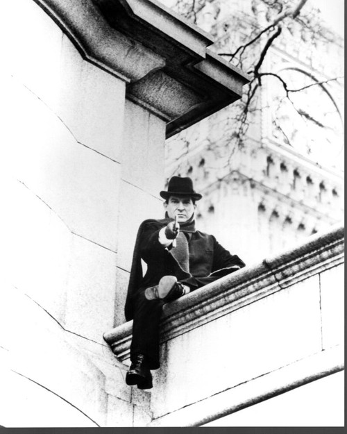 Jeremy Brett Sitting On Wall Black And White Photo Print