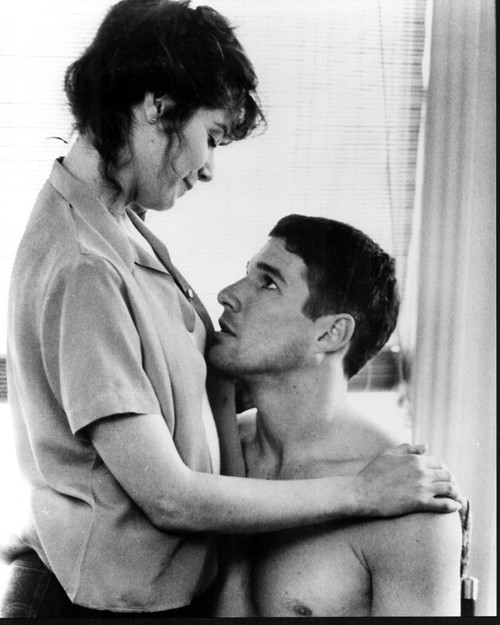 Debra Winger Hugging Shirtless Richard Gere In An Officer And A Gentleman Black And White Photo Print