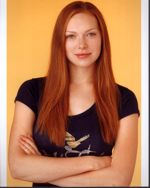 Laura Prepon Arms Crossed Yellow Background Photo Print - Item # MVM03131