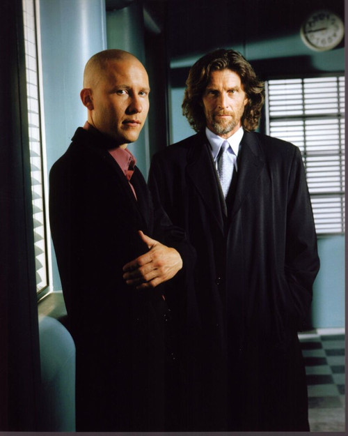Michael Rosenbaum And John Glover In Smallville Photo Print
