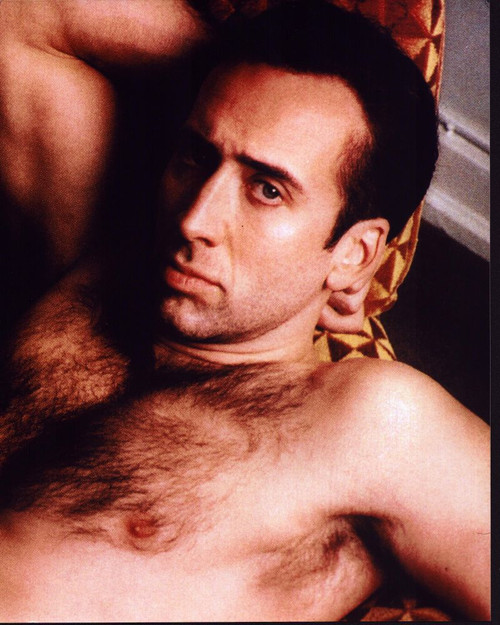 Nicolas Cage Shirtless With Hand Behind Head Photo Print