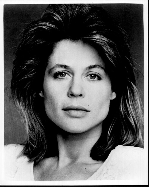 Linda Hamilton Headshot Black And White Photo Print