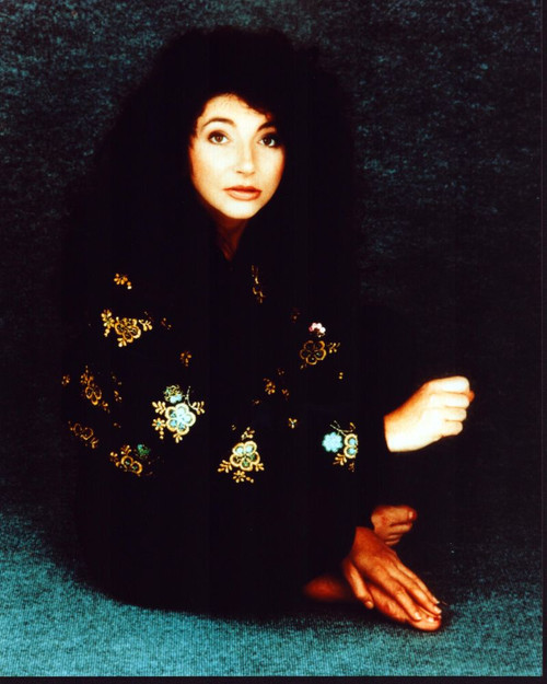 Kate Bush Sitting In Black And Gold Jacket Photo Print