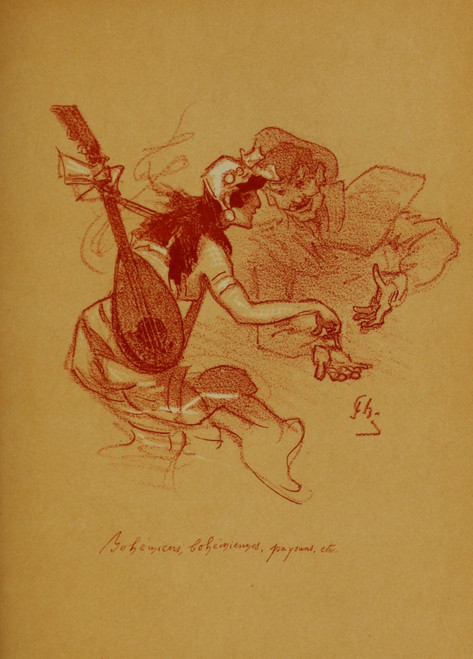 Les Boh_miens 1887 Bohemians Poster Print by  Jules Ch_ret