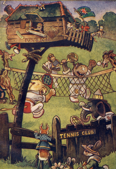 Our Darlings c.1900 Animal tennis Poster Print by Unknown - Item # VARPPHPDA66489