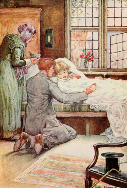 Tom Brown's School Days 1896 Arthur ill in bed Poster Print by  Louis Rhead - Item # VARPPHPDA66120