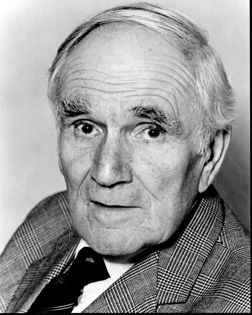 Desmond Llewelyn Headshot In Suit And Tie Black And White Photo Print