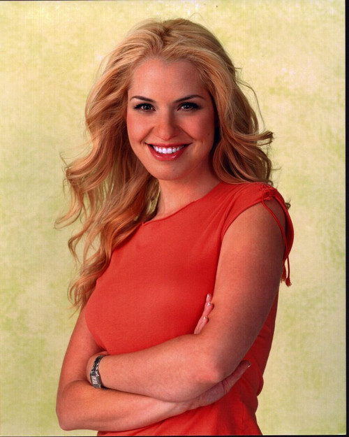 Leslie Grossman Arms Crossed In Orange Shirt Photo Print