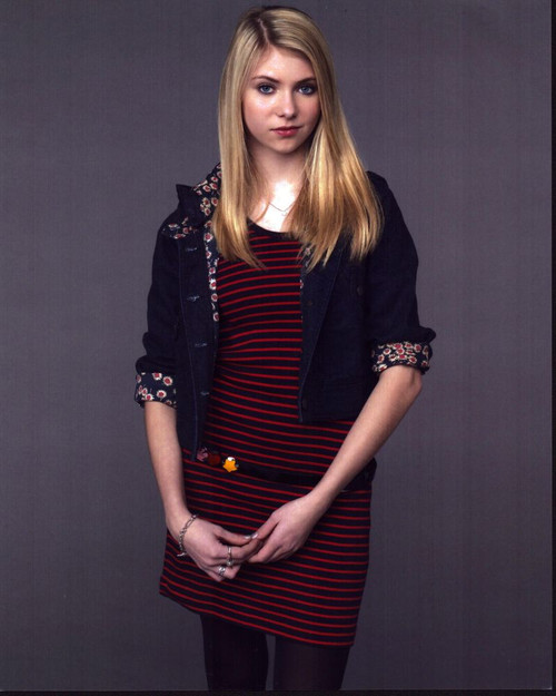 Taylor Momsen Striped Dress And Jacket Photo Print