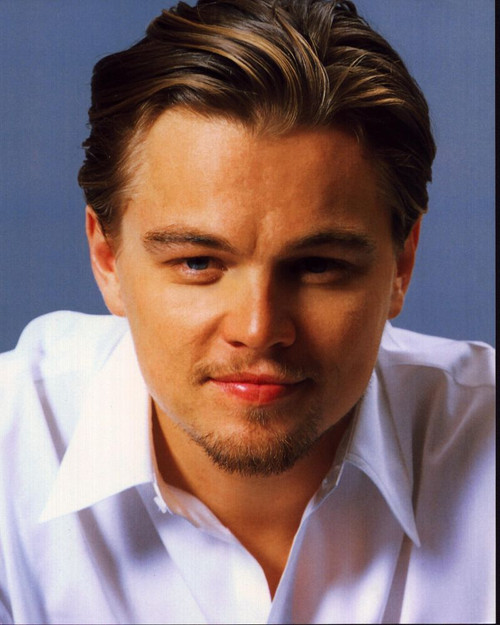 Leonardo Dicaprio Headshot In White Shirt Photo Print