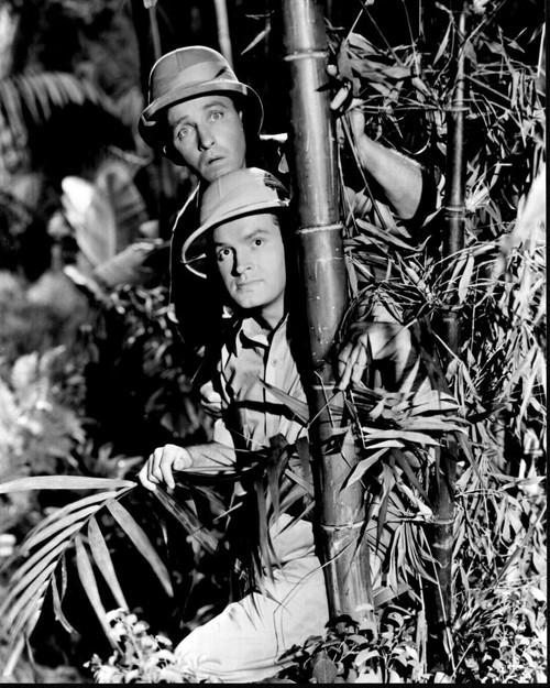 Bing Crosby And Bob Hope In Road To Zanzibar Black And White Photo Print