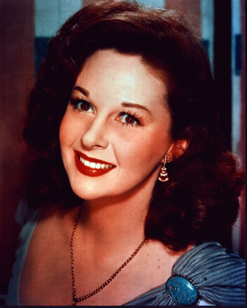 Susan Hayward Headshot In Blue Photo Print