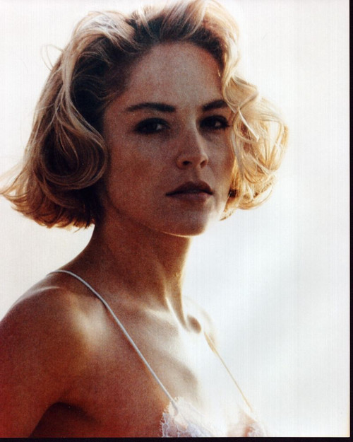 Sharon Stone Headshot In Lace Top Photo Print