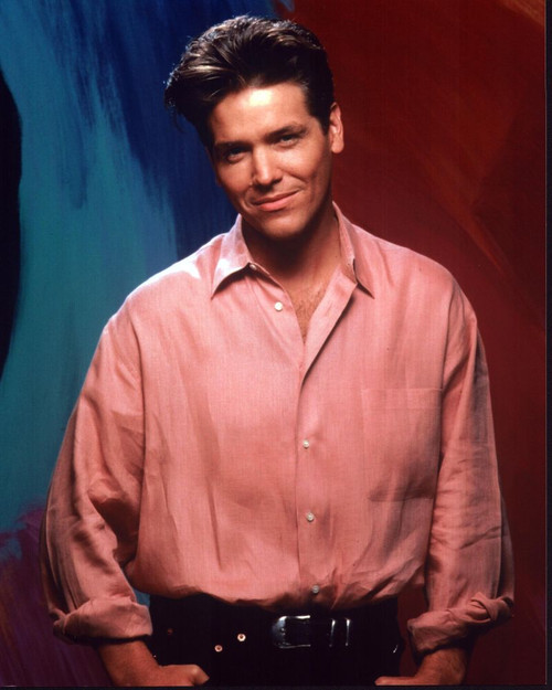 Michael Damian Headshot In Pink Button Down Photo Print