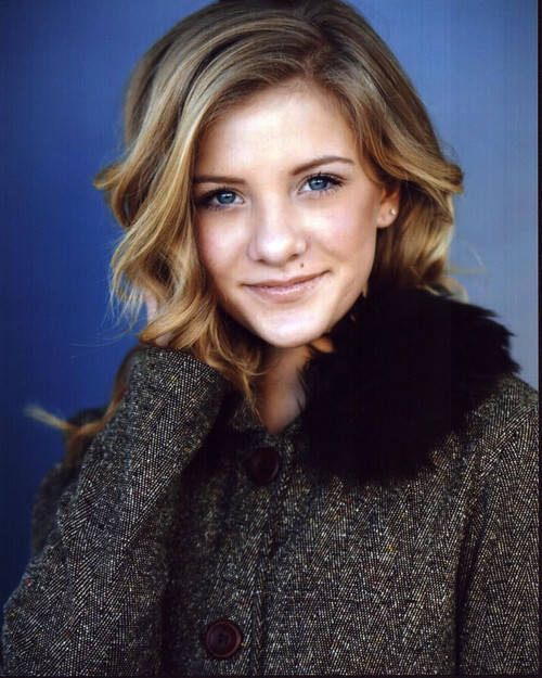 Paige Hyland In Fur Collar Coat Photo Print