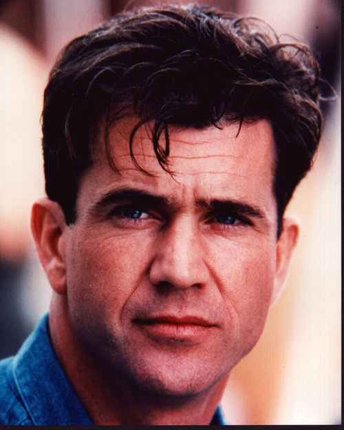 Mel Gibson Close Up In Denim Shirt Photo Print