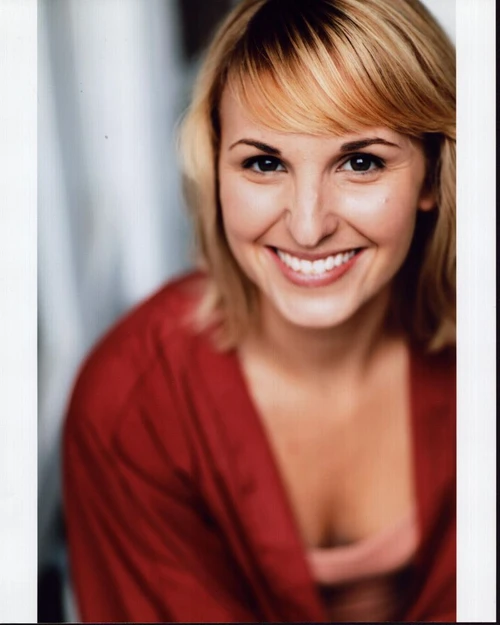Morganna Bridgers Headshot In Red Top Photo Print