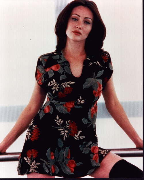 Shannen Doherty In Floral Dress And Boots For Mallrats Photo Print