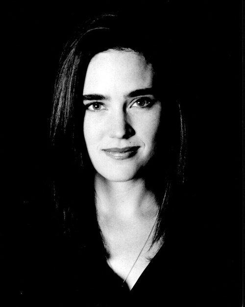 Jennifer Connelly Headshot Black And White Photo Print