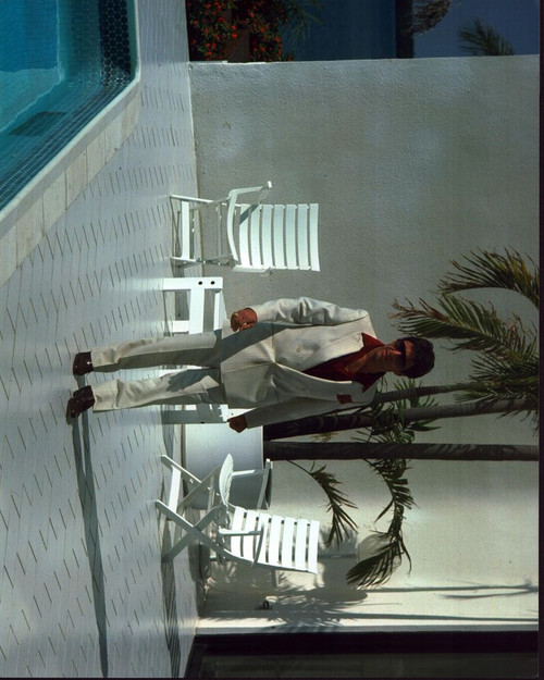 Al Pacino Walking Next To Pool In Scarface Photo Print