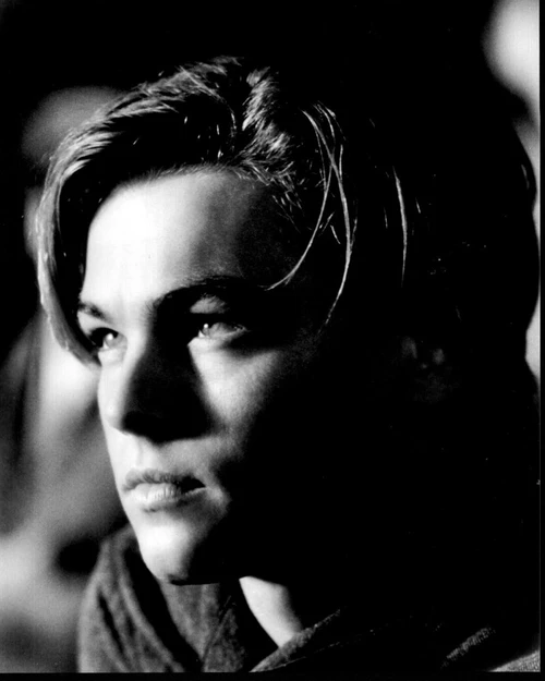 Leonardo Dicaprio Headshot Black And White Photo Print