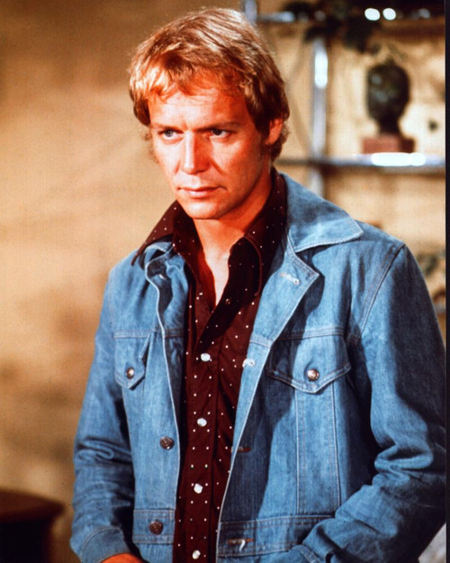 David Soul Wearing Denim Jacket And Brown Shirt In Starsky And Hutch Photo Print