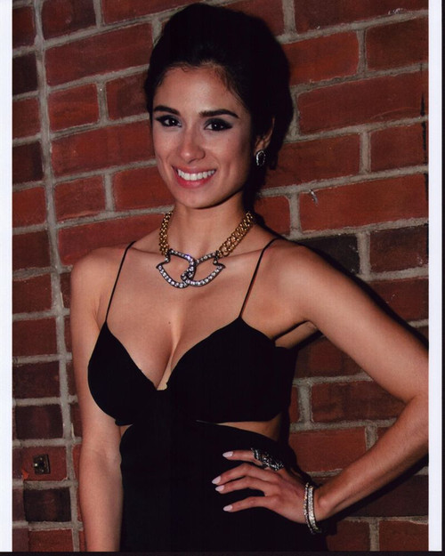 Diane Guerrero In Black Cut Out Dress Photo Print