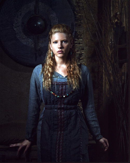 Katheryn Winnick Posed In Costume For Vikings Photo Print