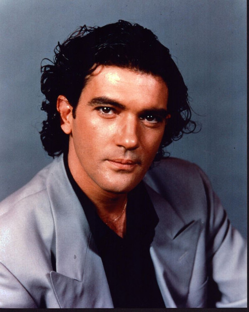 Antonio Banderas Headshot In Gray Blazer Photo Print