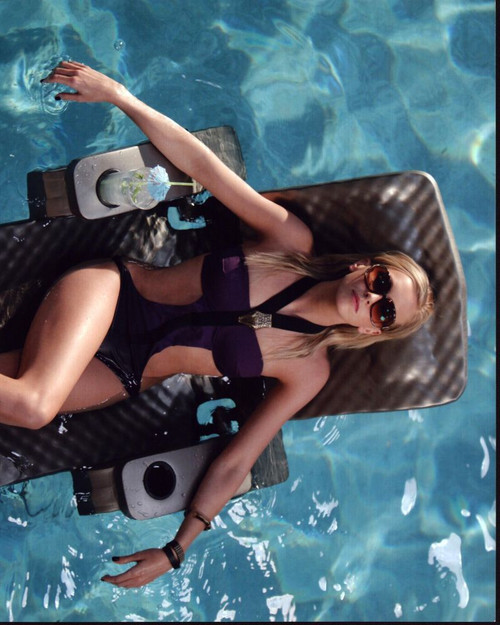 Katie Cassidy Laying On Pool Float Photo Print