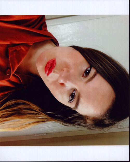 Celeste Cook Headshot In Orange Top Photo Print