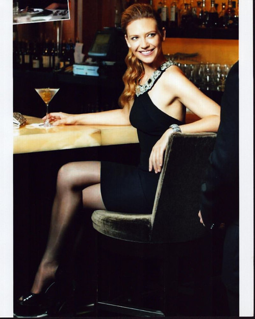 Anna Torv Sitting At Bar Photo Print