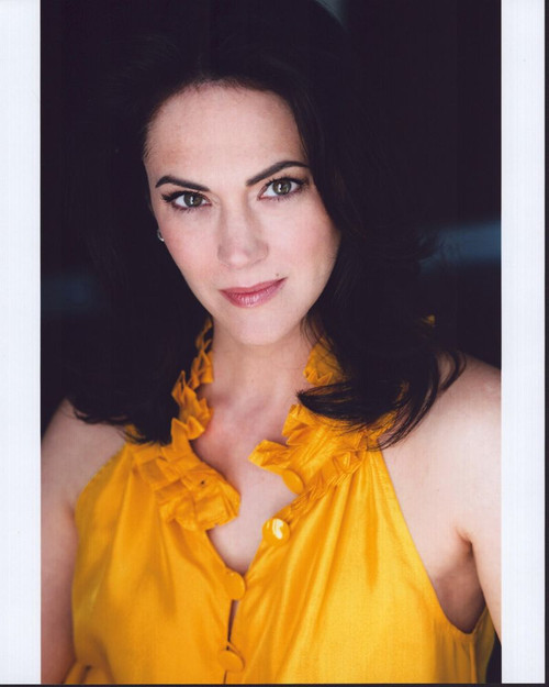 Joanna Going Headshot In Yellow Ruffle Top Photo Print
