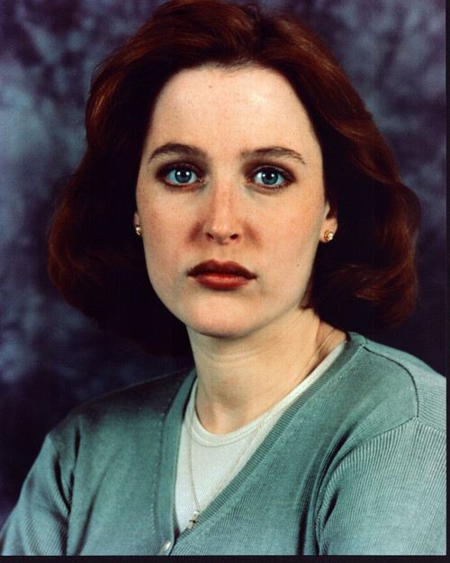 Gillian Anderson Headshot In Green Sweater Photo Print