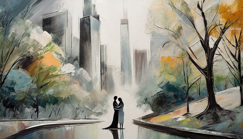 Glimpse of Romance Poster Print - Ronald Bolokofsky