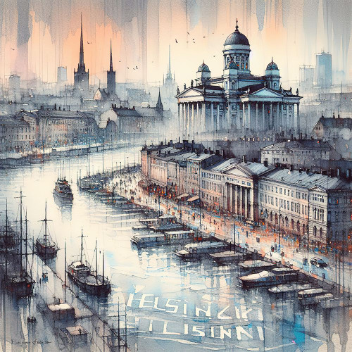 Helsinki Poster Print - Benjamin Anderson
