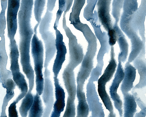 True Blue Wave II Poster Print - Emma Caroline