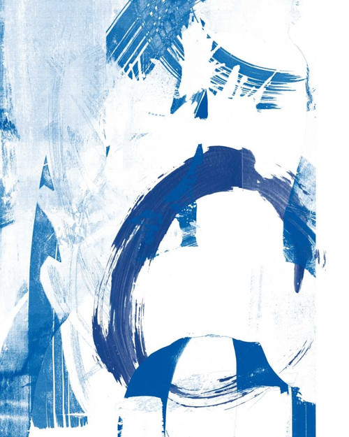 Blue Scribbles IV Poster Print - Studio Vision